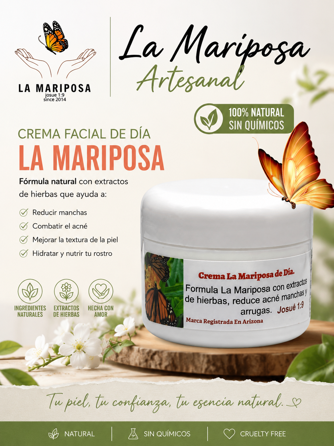 Crema Facial La Mariposa