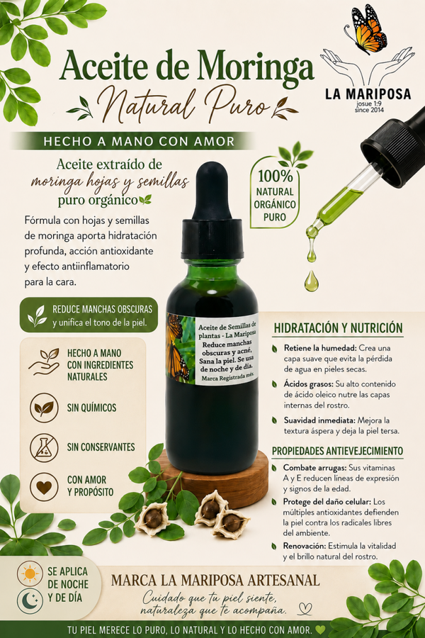 Aceite  de Moringa Natural / Natural Moringa Oil