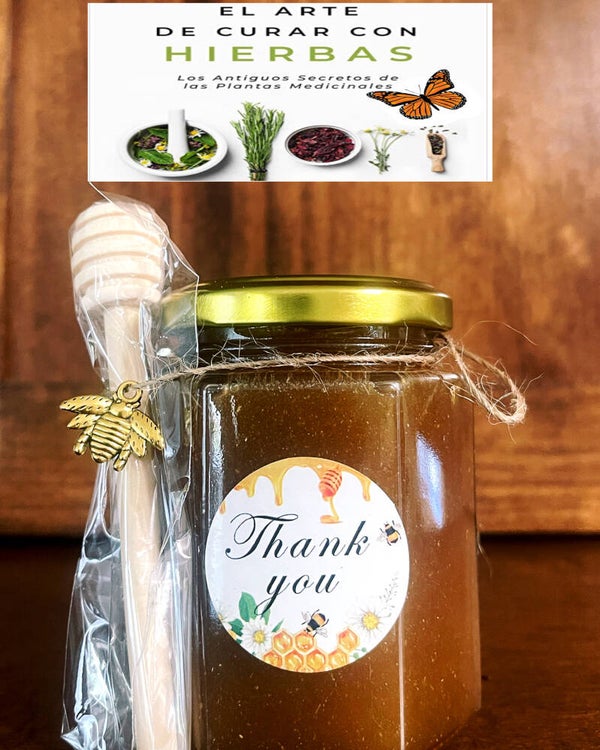 Fórmula de Miel de abeja y plantas medicinales.