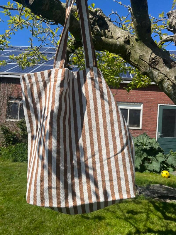 Strandtas | Ecru stripes