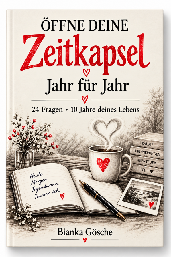 Öffne deine Zeitkapsel – Jahr für Jahr  24 Fragen. 10 Jahre. Dein Leben.