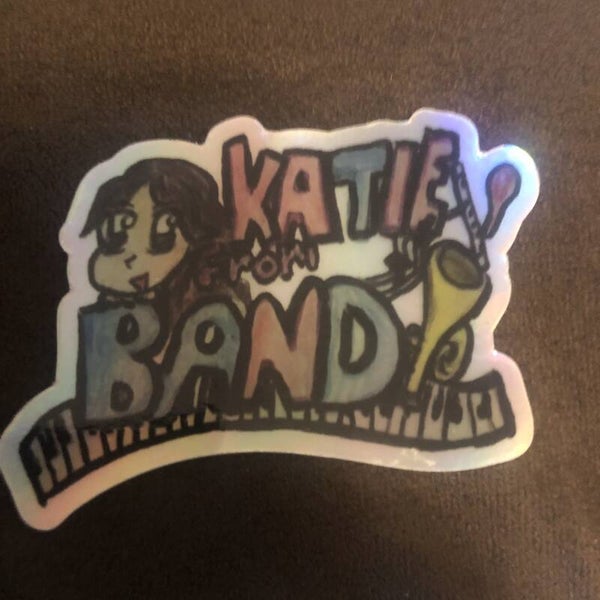 Katie from Band Holographic Sticker