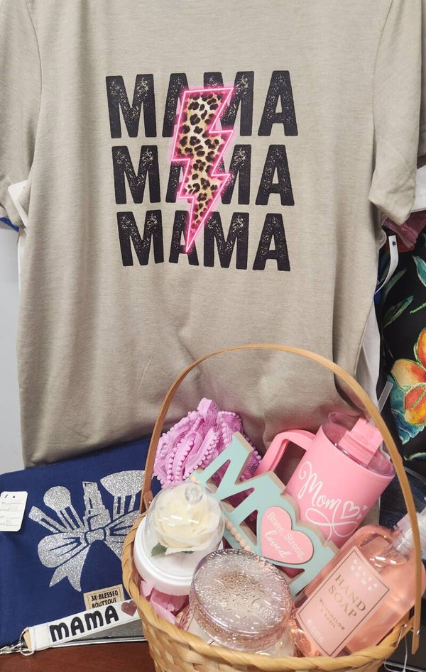 MaMa shirts and gift baskets