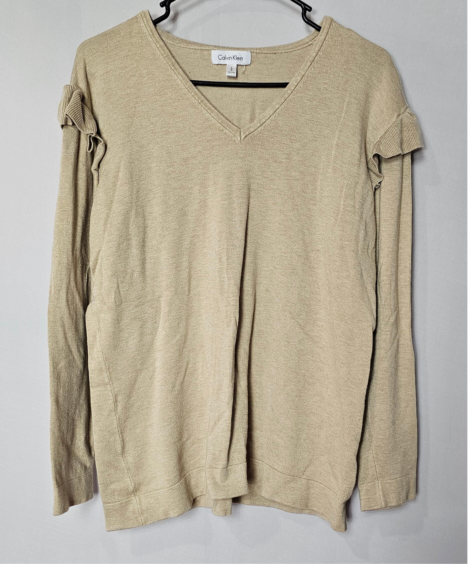 Calvin Klein Beige Sweater Size Large