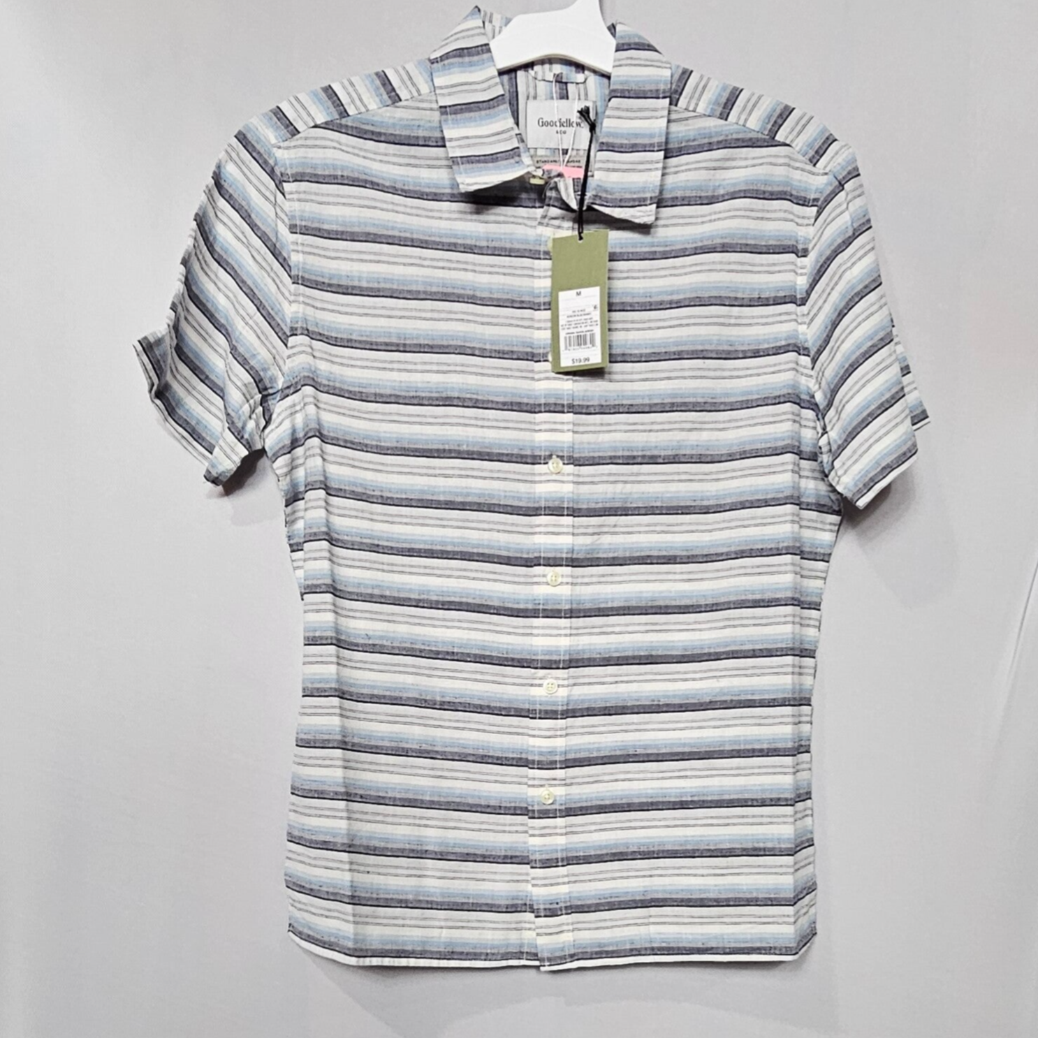 Goodfellow Button Up Short Sleeve Size Medium New With Tags