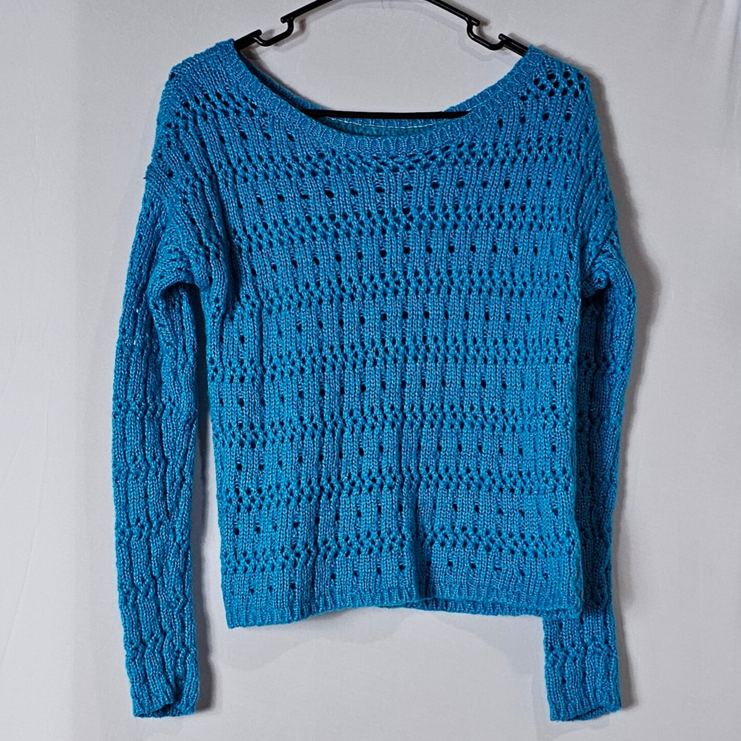 Aeropostale Women's Turquoise Knit Sweater Size small