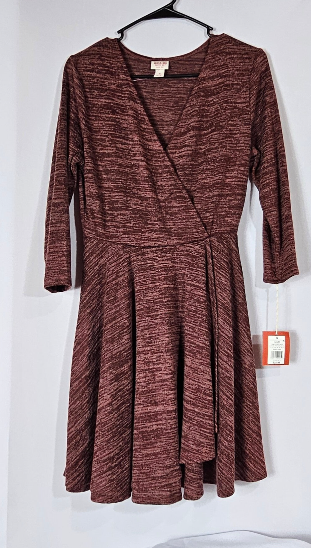 Mossimo Supply Co Women's Burgundy V- neck  Dress Size Medium New With Tags