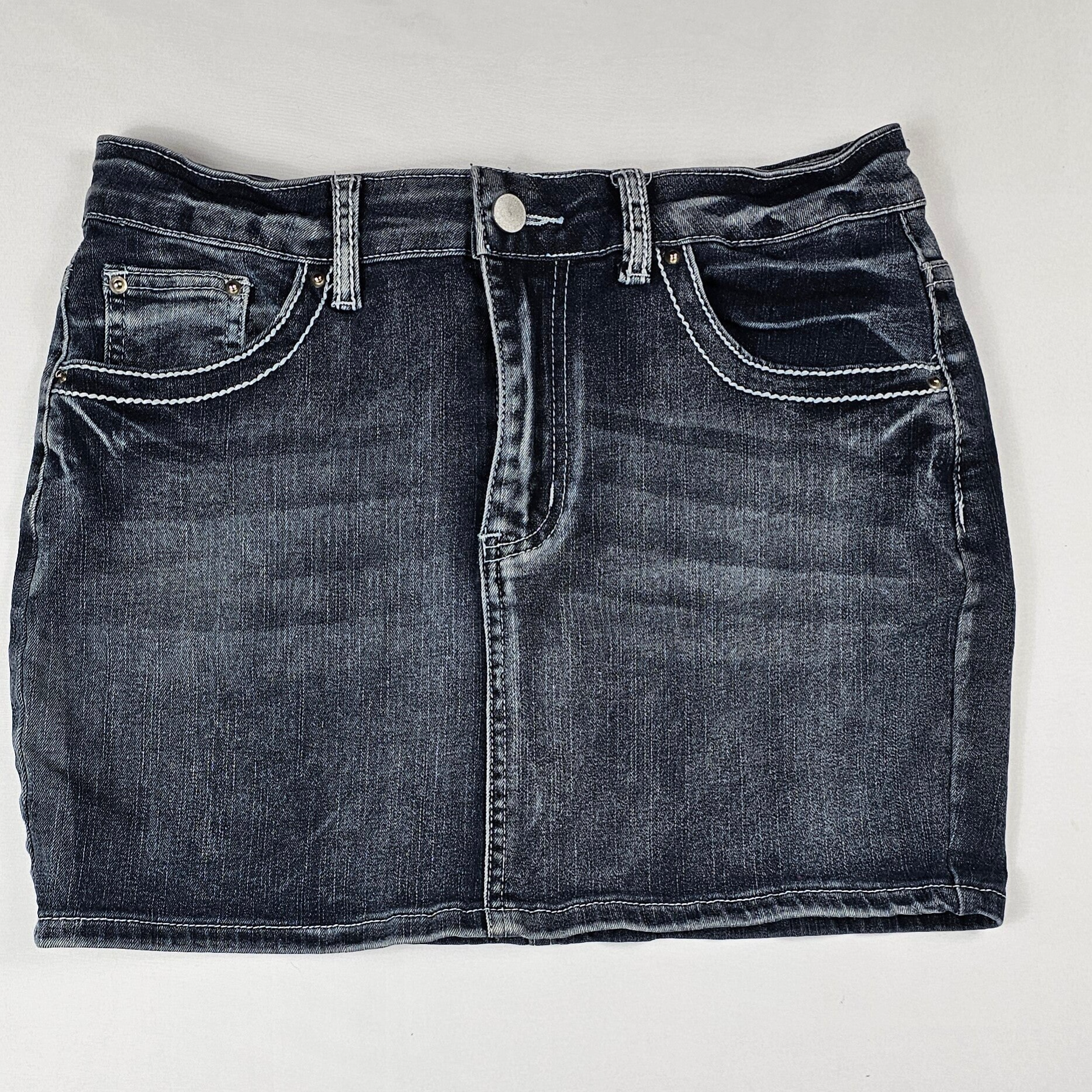 Romwe Denim Mini Skirt Size Large 8-10