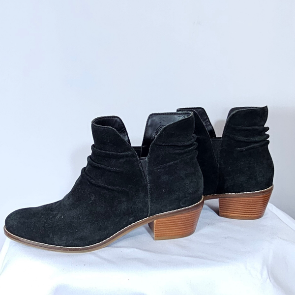 Cole Haan Women's Black Faux Suede Booties Size 7.5