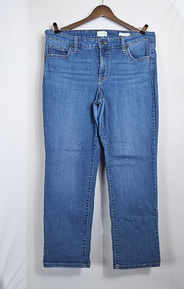 Wonderly Women's Mid rise Straight Denim Jeans Size 12s