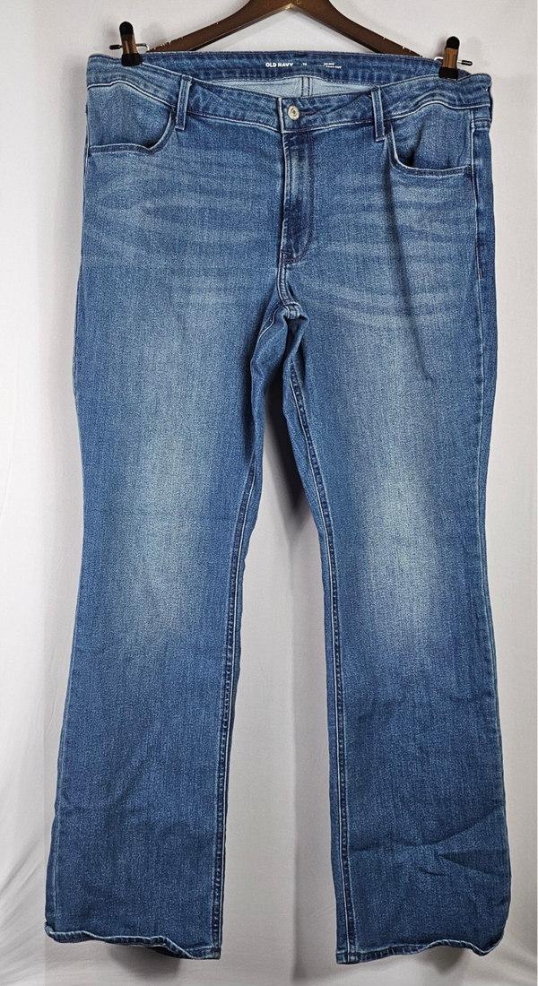Old Navy Womens Denim Jeans Boot Cut Size 16 long