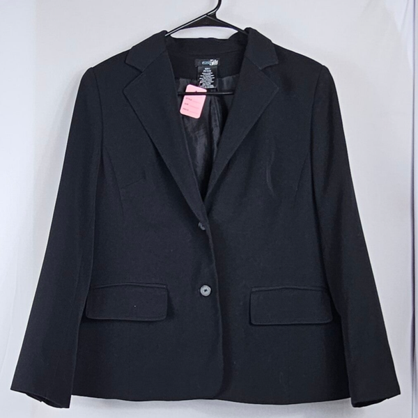 East 5th Women's Black Blazer Size 12 Petite