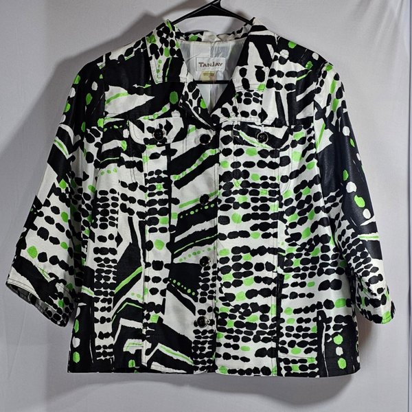TanJay 3/4 Sleeve Women's Jacket Size 14