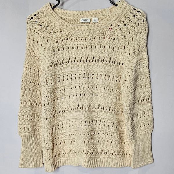 Cato 3/4 Sleeve Sweater Size Medium