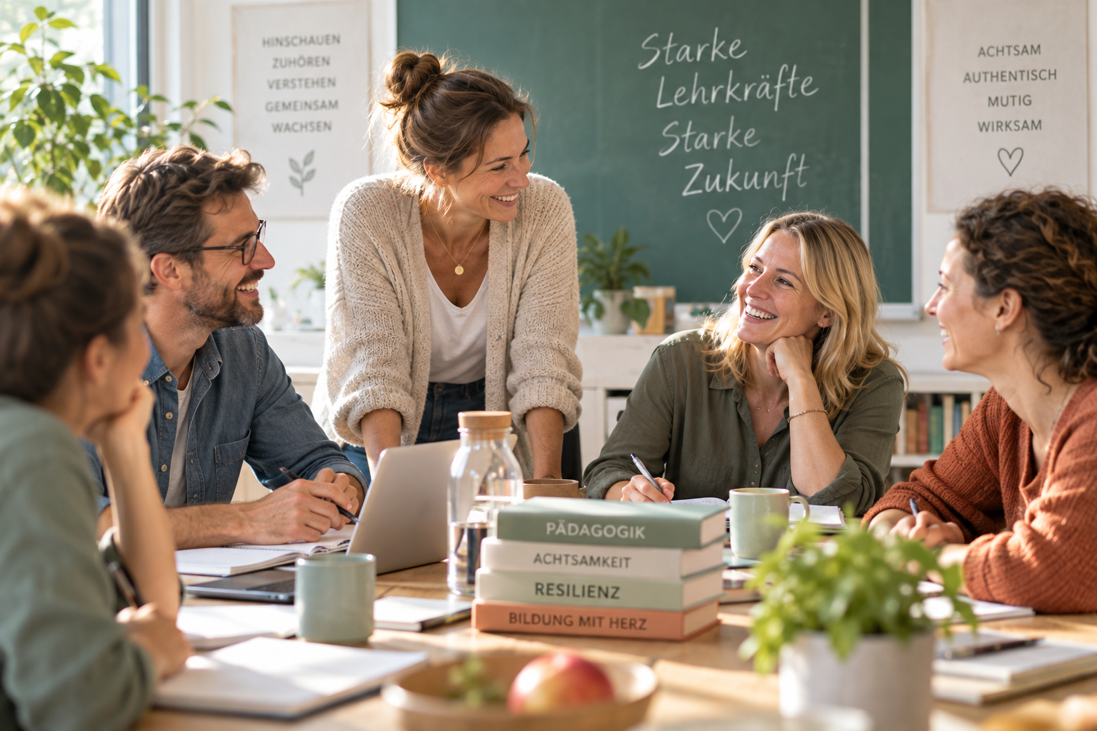 Resilienz, Achtsamkeit und Teamstärkung | Lehrkräfte und Pädagogen beraten sich zum Thema Bildung mit Herz 