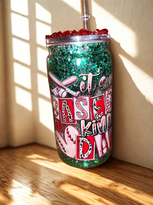 16 ounce Acrylic Snowglobe Tumbler “It’s Baseball. Kinda a Day.”