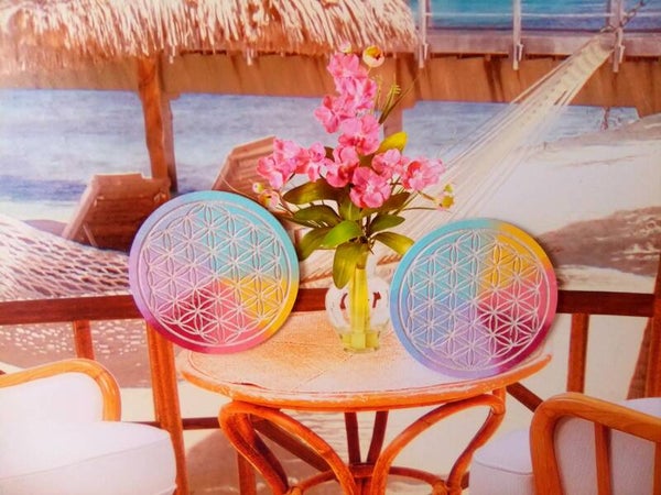 Duo Fleur de vie - 10 cm