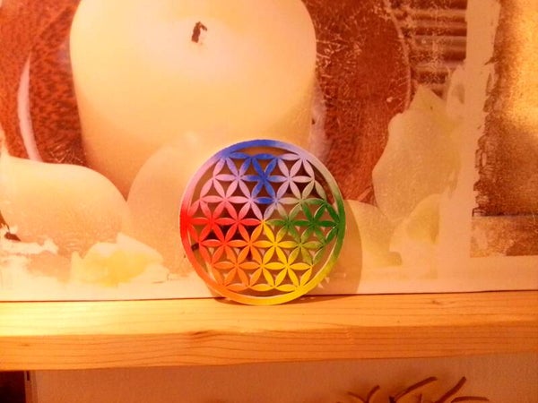 Plateau fleur de vie - 10 cm