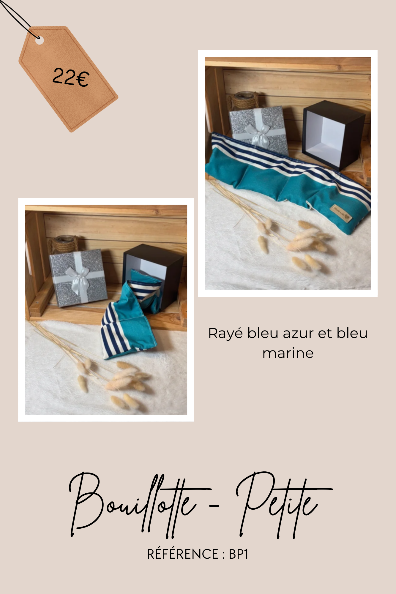 Bouillottes en graines de lin bio