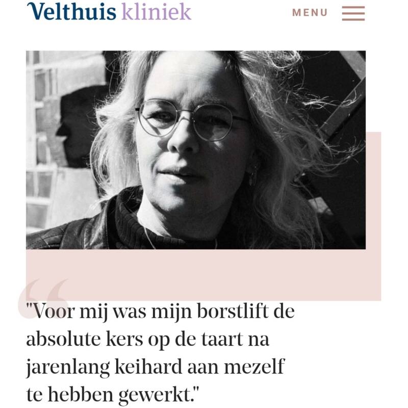 Borstlift ankermethode velthuis kliniek Wiebren van den Berg plastische chirurgie