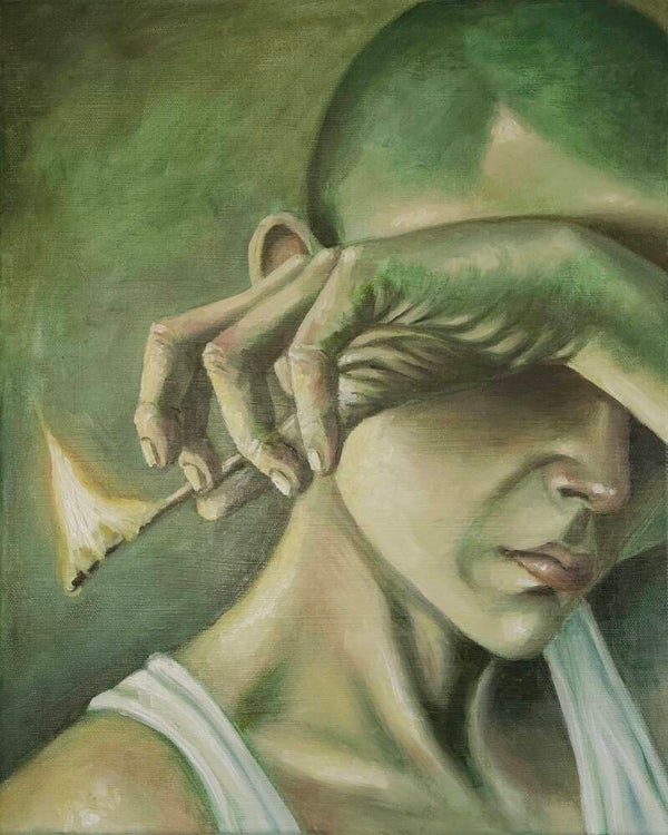 "Burn" 50x40x4 cm  Oil on Canvas - Unikat