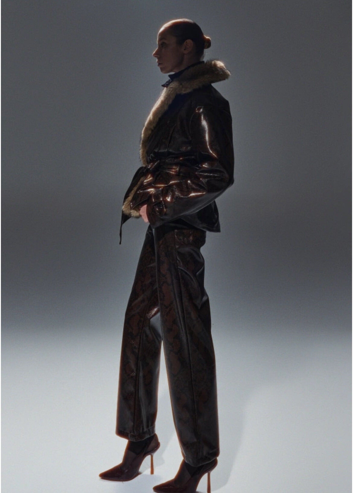 Lumina Snake Print Trousers