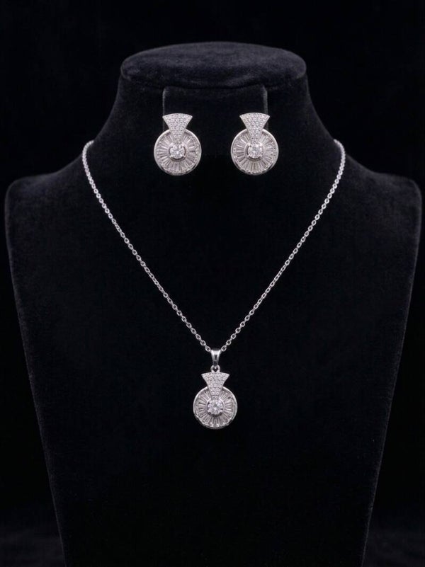 Love Knot Pendant & Earring Set