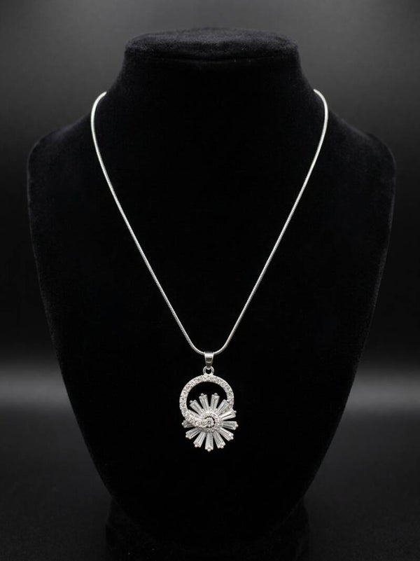 Art Deco Starburst Pendant Necklace