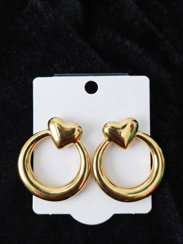 Heart Knocker Hoops