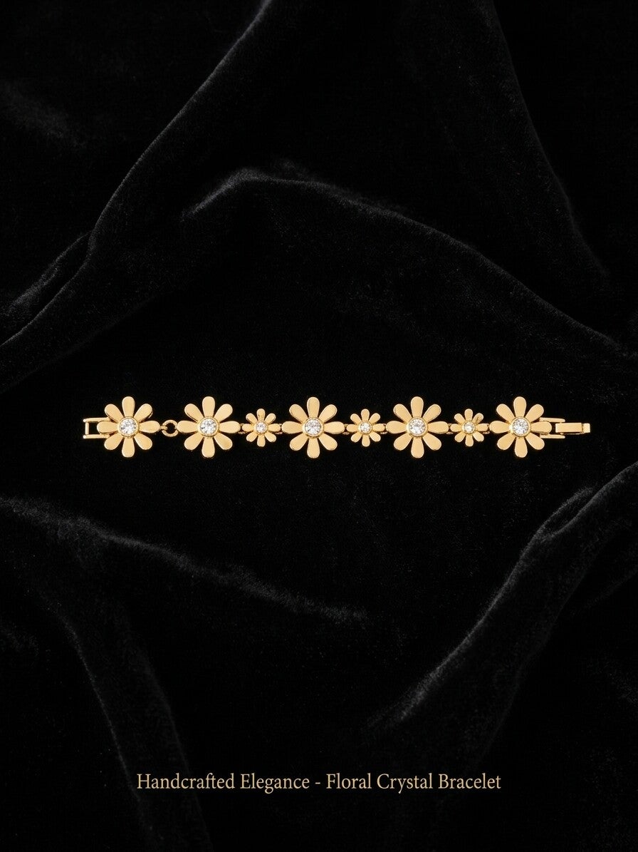 Daisy Bloom Crystal Bracelet