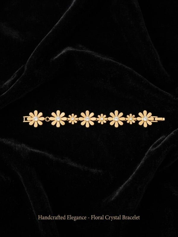 Daisy Bloom Crystal Bracelet