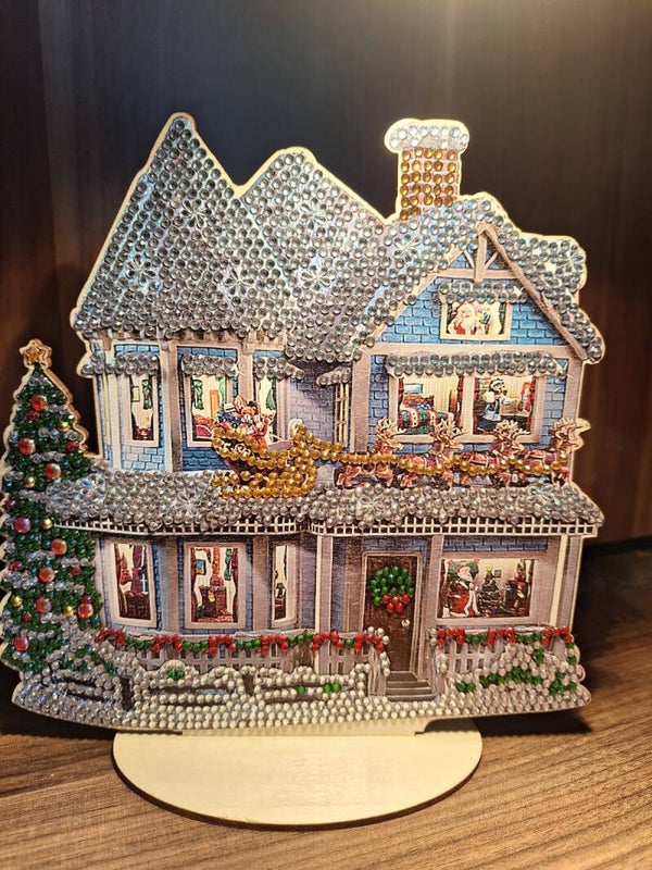 Diamond Painting Weihnachtshaus
