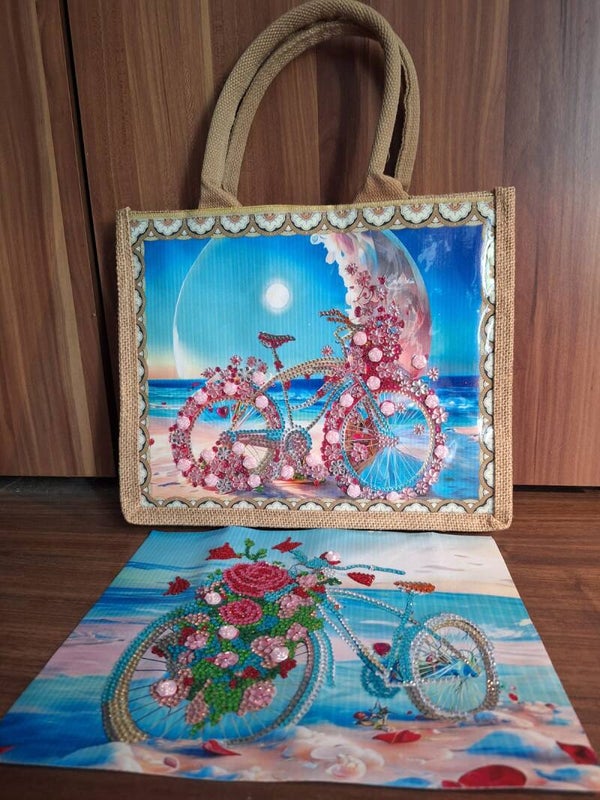 Kleine Jutetasche Diamond Painting