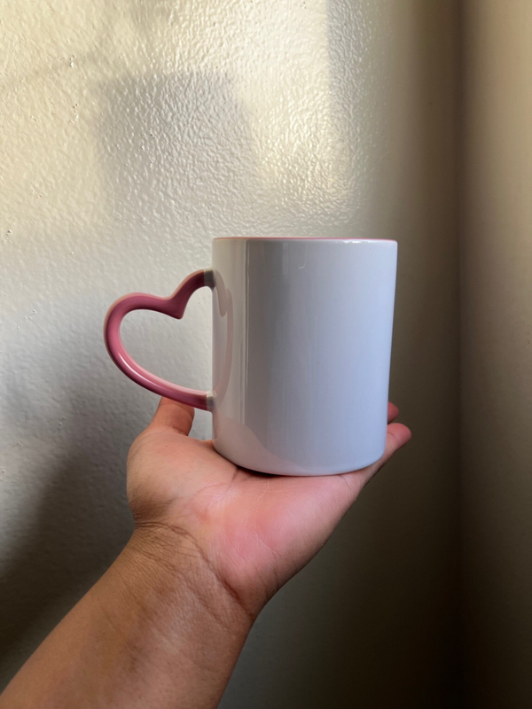 Heart Handle Mug Vase