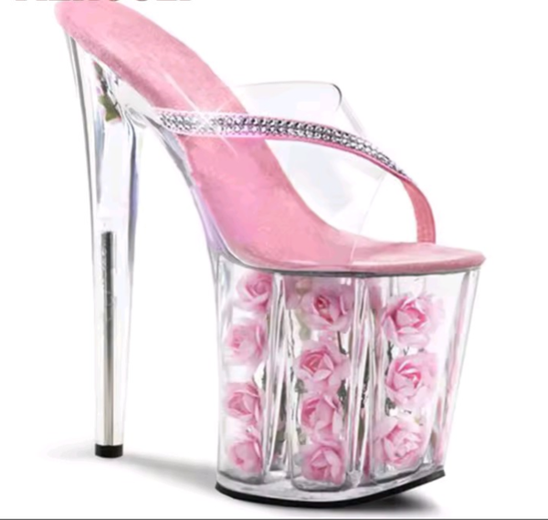 8 inch heeled dancer platforms shoes