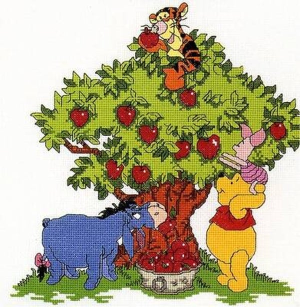 Winnie the Pooh - Apple Picking 24 x 24,5 cm