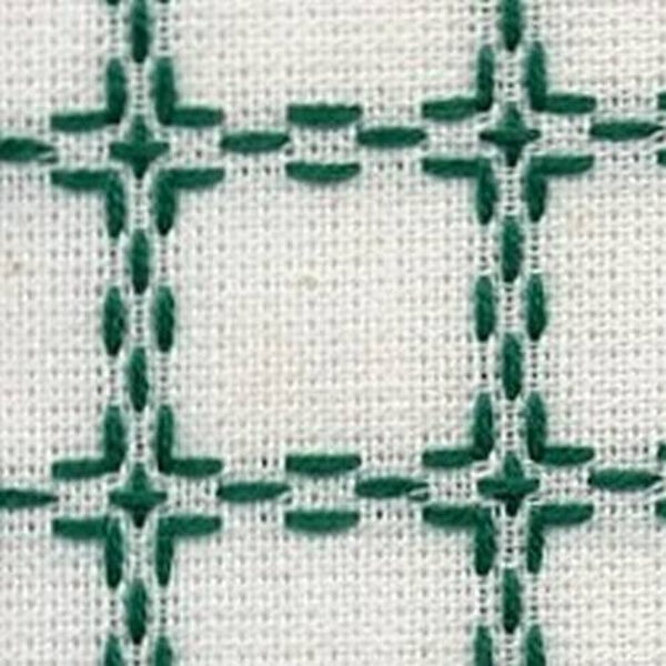 Beiersbont - wit-groen