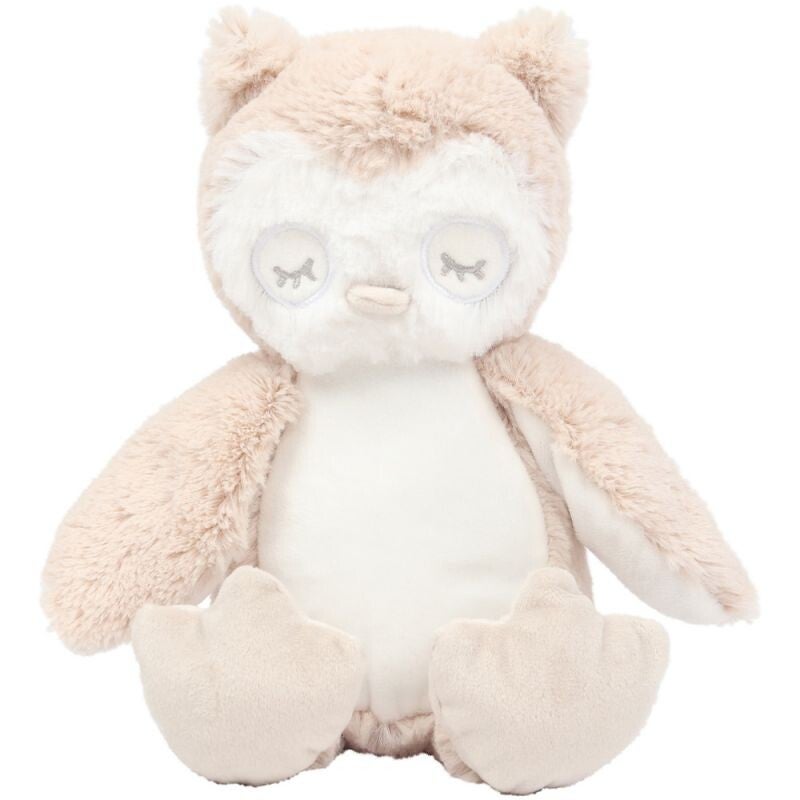 Geboorteknuffel uil  30cm-personaliseerbaar
