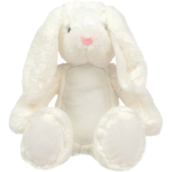 Geboorteknuffel konijn wit 34cm- personaliseerbaar