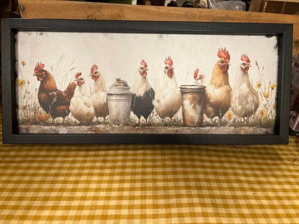 Framed Chicken Picture