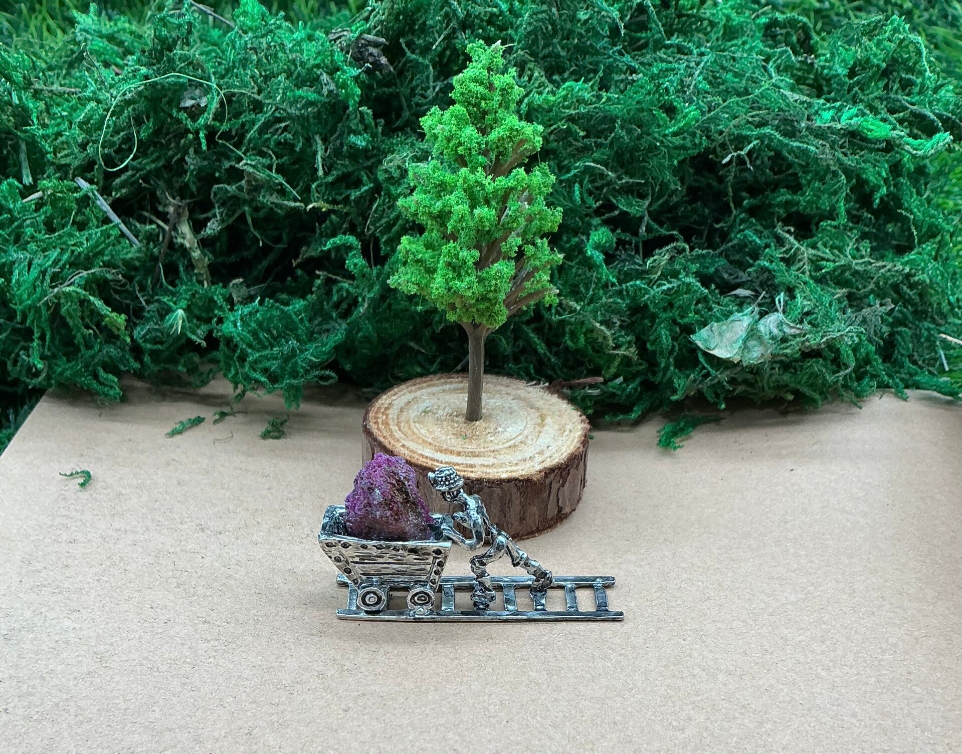 Chariot de mineur de pierre