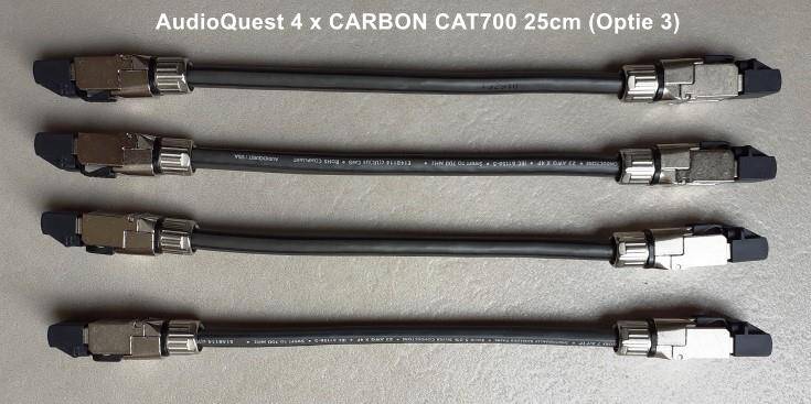 4 X 25CM AUDIOQUEST CAT700 + TELEGARTNER