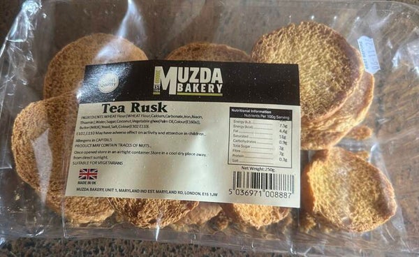 MUZDA TEA RUSK 250 G