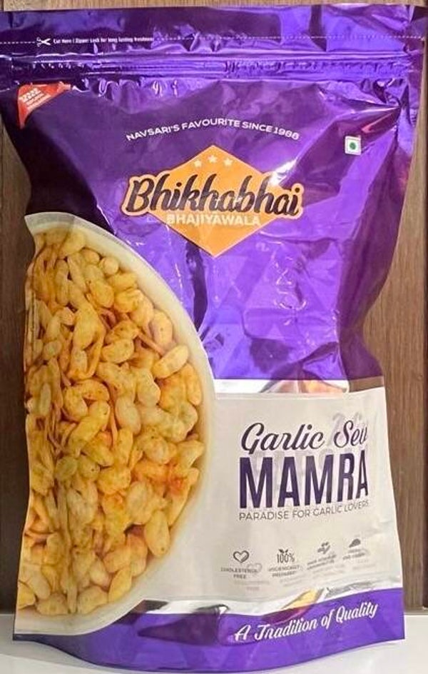 BHIKHABHAI GARLIC SEV MAMRA 250 G