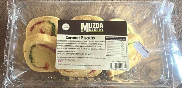 MUZDA COCONUT BISCUITS 250 G