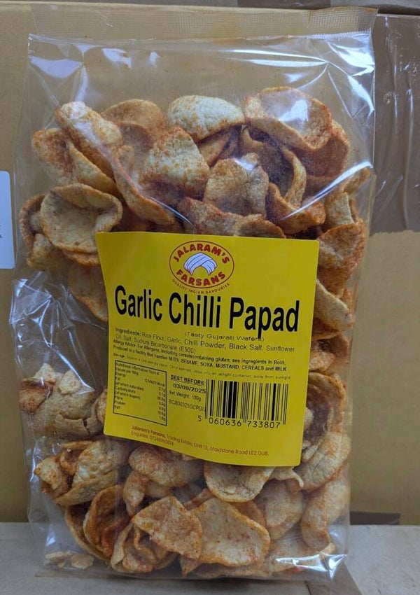 JALARAM GARLICK CHILLI PAPAD 200 g