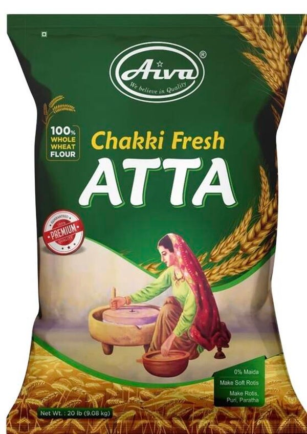 AIVA PATEL CHAKKI ATTA 2 X 10 KG =20 KG