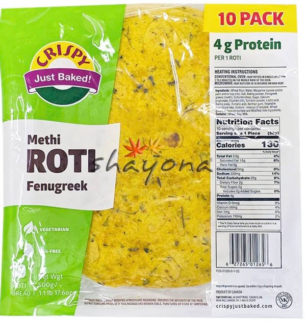 CRISPY METHI RÔTI 10 PIÈCES