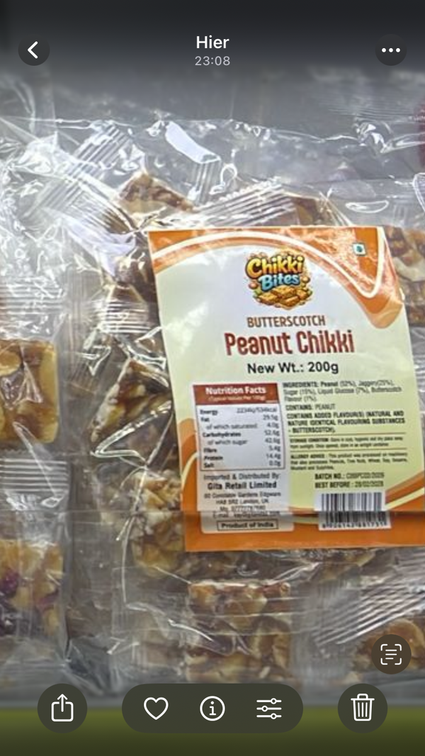 BUTTER PEANUT CHIKKI 200 G