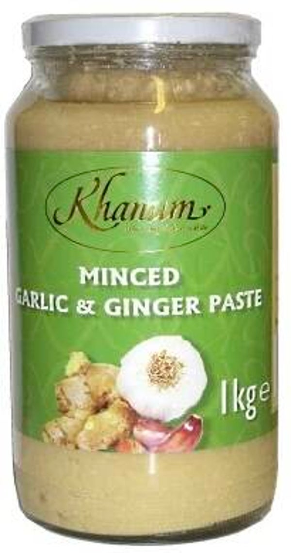 KHANUM MINCED GARLICK & GINGER PASTE 1 KG